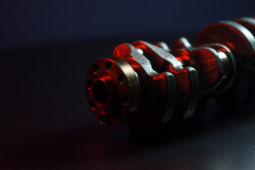 sports car engine repair new crankshaft for turbocharged six-cylinder in-line engine