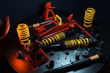 tuned new parts spare parts for the front suspension of a front-wheel drive car ball silent blocks...