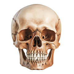 Obraz premium Human Skull Anatomy Detailed Study for Medical Art and Education