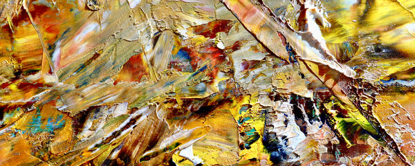 Abstract art background . Hand painting artwork on canvas .