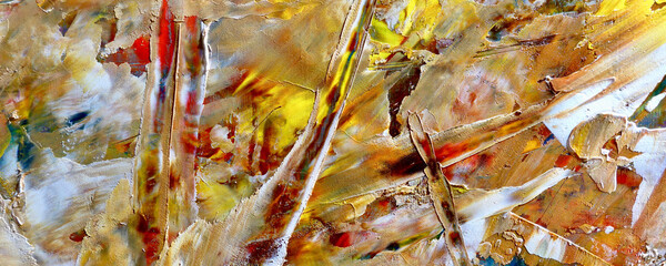 Abstract art background . Hand painting artwork on canvas .