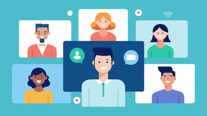 Focus Group Video Call Multiple professionals engaged in a video conference call discussing product experiences with images of the products displayed on their screens.