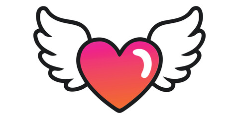 heart with wings