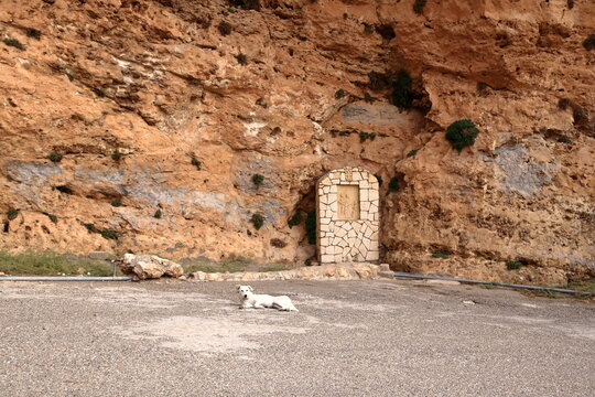 view to the Monastery of Rabban Hormizd in the Christian town of Alqosh, Kurdistan, Iraq