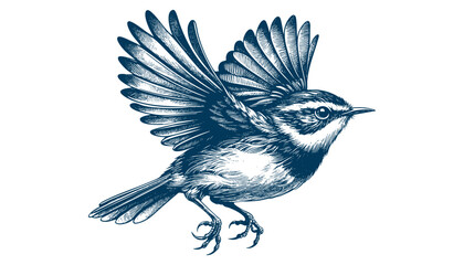 warbler bird vector