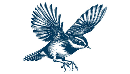 warbler bird vector