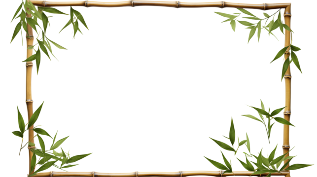 Elegant Bamboo Frame for Nature Inspired Designs