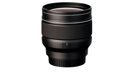 High Quality Black Camera Lens Product Shot