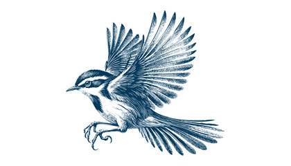 warbler bird vector