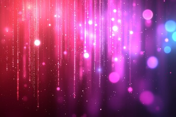 Fototapeta premium A digital background featuring streaks of light with bokeh effect
