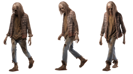 Decaying Zombie Walking Animation Sequence