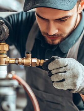 plumber at work