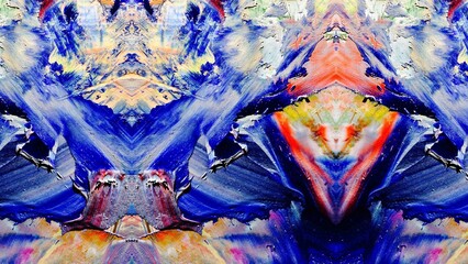 Obraz premium Abstract art background . Hand painting artwork on canvas .