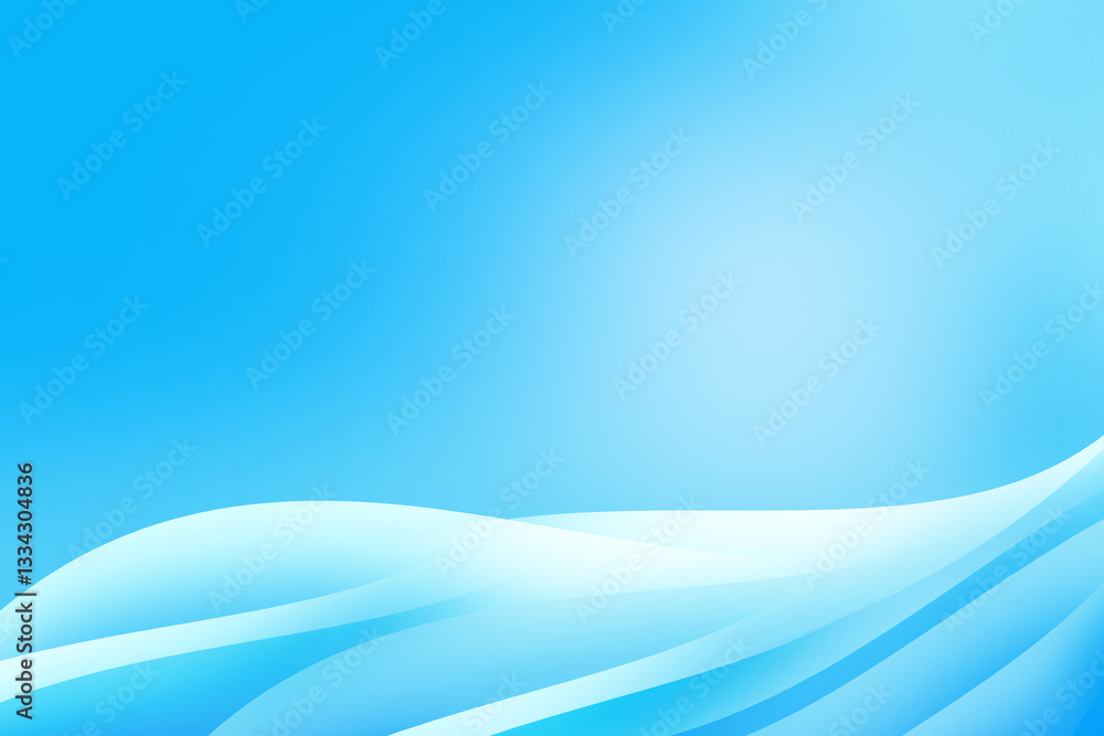 Poster abstract soft light blue background with curve pattern graphics gradient color for graphic business 