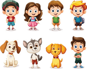 Funny cartoon character vector art