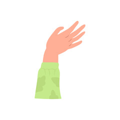 Illustration of Hand Raising Movement
