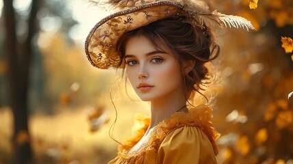 Elegant Brunette Woman with Stylish Hairdo - Professional Portrait Photography