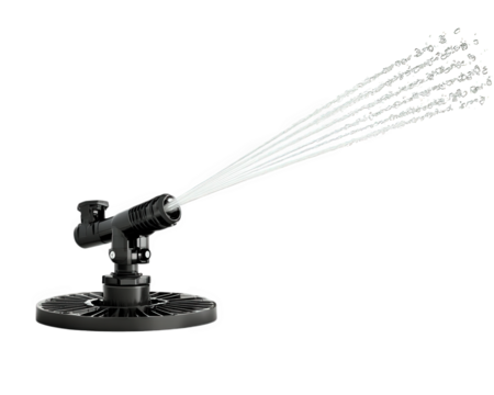 modern oscillating sprinkler with adjustable nozzles sprays water efficiently, ideal for gardens and lawns. Its sleek design ensures effective coverage and easy use