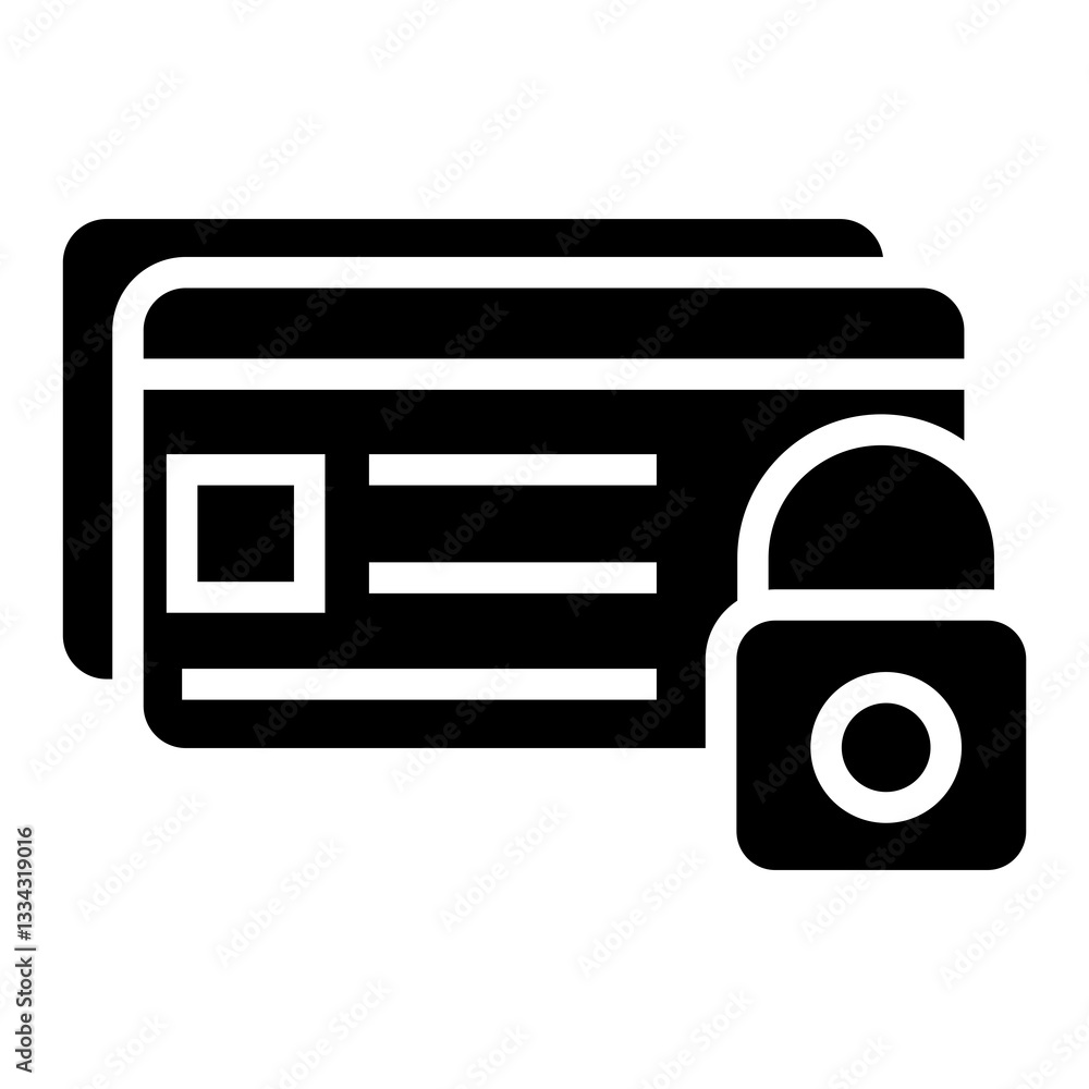 Poster secure payment vector icon