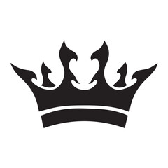 crown icon vector illustration