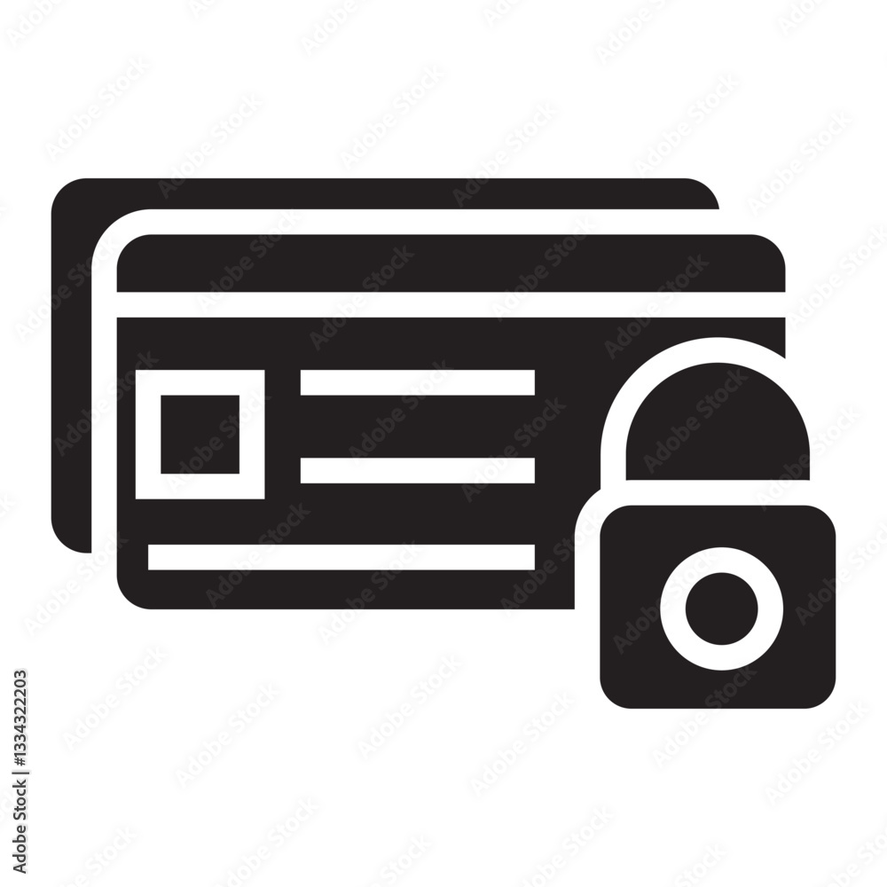 Poster secure payment vector icon