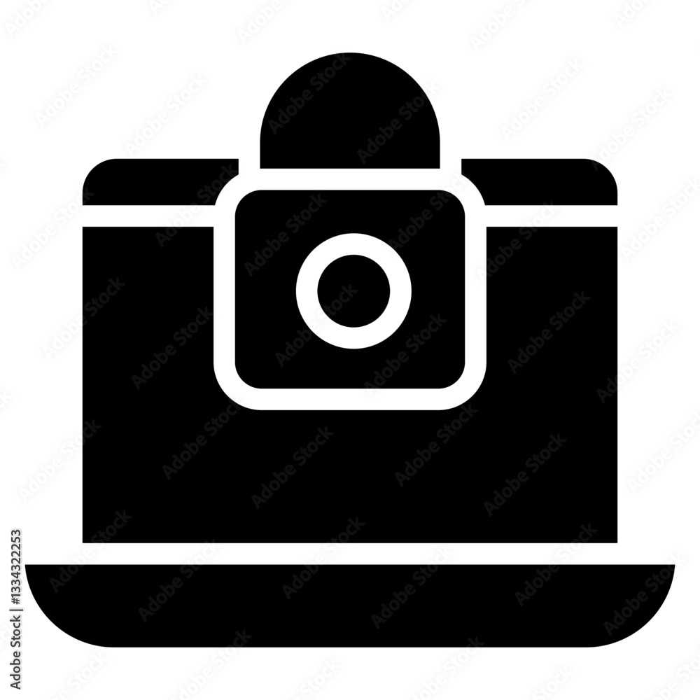Aufkleber computer security vector icon