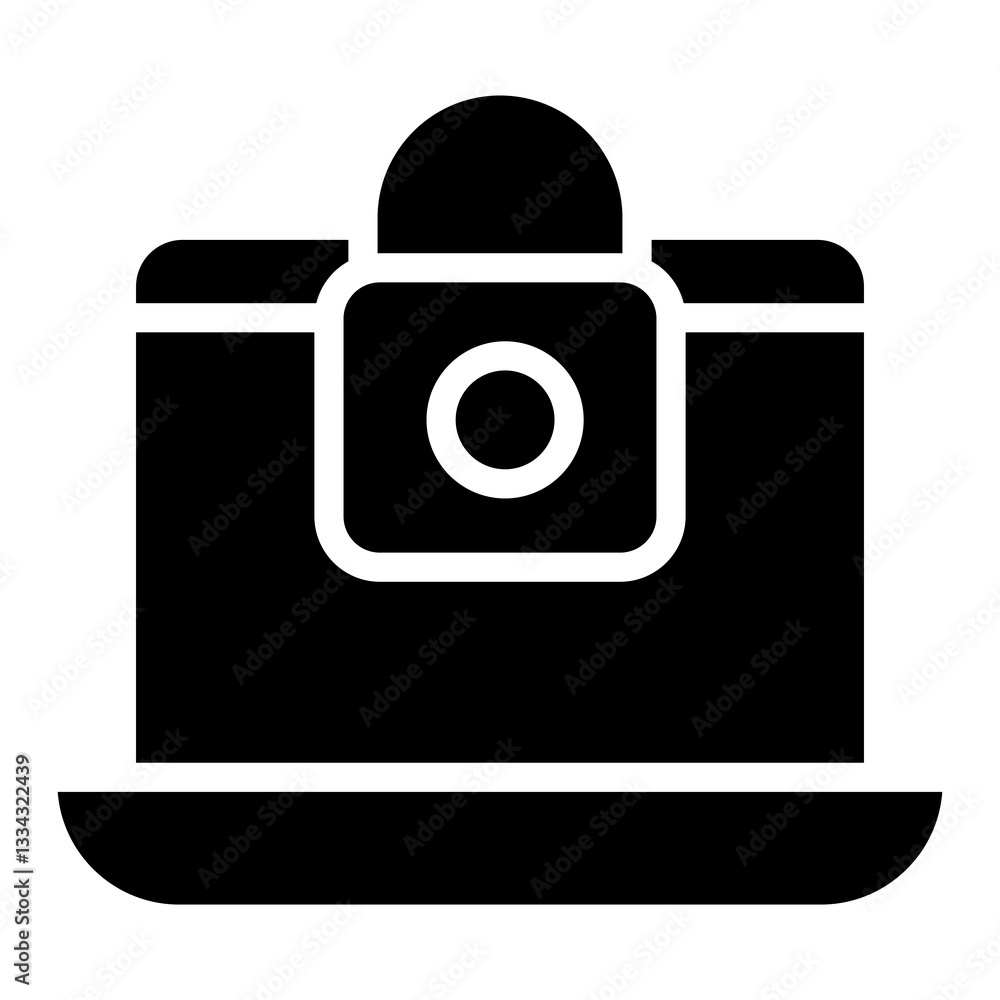 Poster computer security vector icon