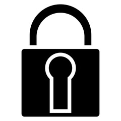 SECURITY PADLOCK vector icon