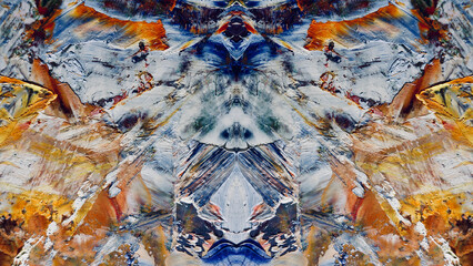 Abstract art background . Hand painting artwork on canvas .