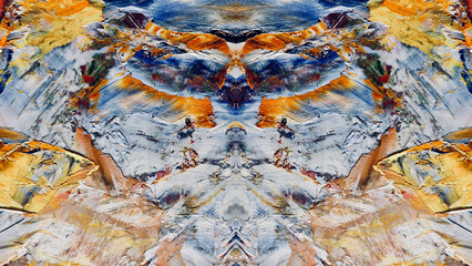 Abstract art background . Hand painting artwork on canvas .