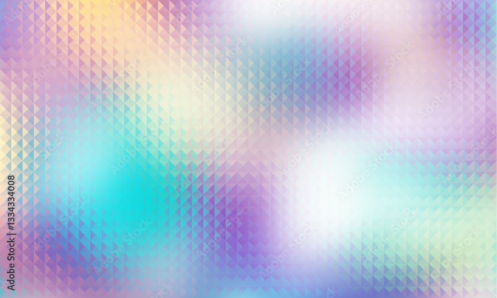 Leinwandbilder Hexagonal polygonal abstract background. Colorful triangle gradient design. Low poly triangles shape banner. Vector illustration.