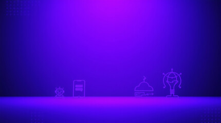 Modern Artificial Intelligence Icon Set with Solid Background for Web and App UI