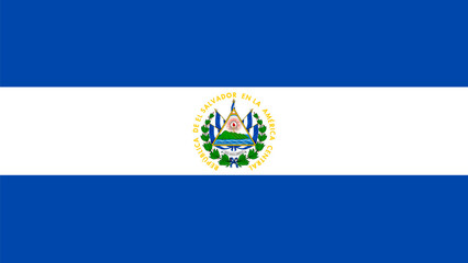 flag of el salvador, Flag background. Vector illustration