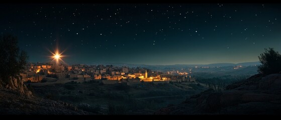Starlit Bethlehem Night