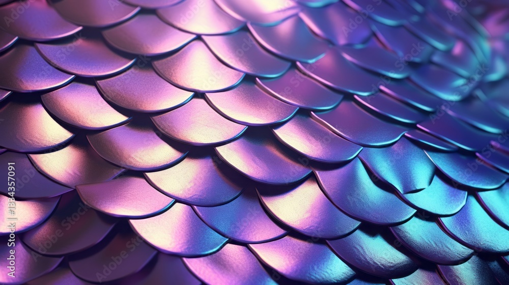 Poster abstract metallic ultraviolet wavy pattern background with holographic colors and 3d render texture