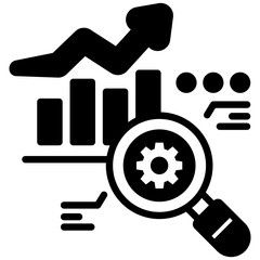 Trend icon in Mix Filled Style. Simple Vector Design. Simple Vector Outline Filled Icon