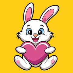 rabbit with heart