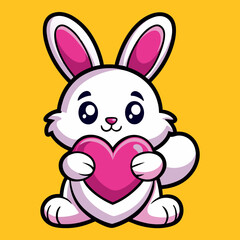 rabbit with heart