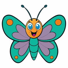 butterfly on a white background