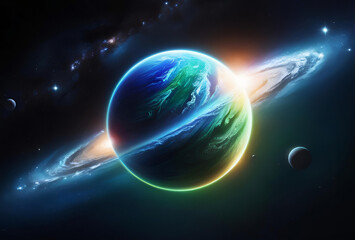 Fototapeta premium planet in space
