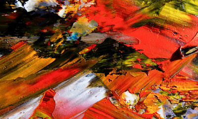 Abstract art background . Hand painting artwork on canvas .