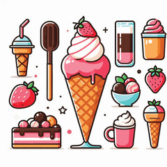 ice cream, food, dessert, cream, background, sweet, ice, summer, cold, frozen, chocolate, flavor, creamy, dairy, delicious, closeup, vanilla, gelato, waffle, cone, texture, isolated, fresh, colorful, 