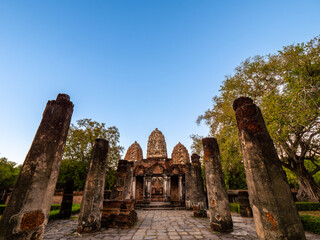 Three Prangs of Wat Si Sawai: Sukhothai Historical Park