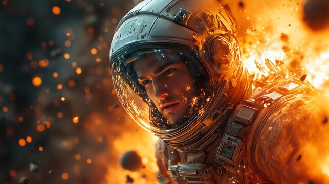 Mechanical overload mode and astronauts- Cinematic 8K Sci-fi Visuals for Game Cinematics and Movie Concept Art-Compatible with Unity URP & Unreal Engine Nanite