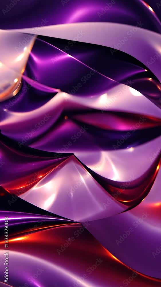 Poster a purple and pink background with a yellow star. there are many stars in the background