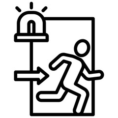 Emergency Exit Icon