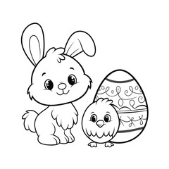 easter bunny with egg