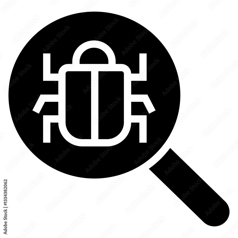 Poster security scan vector icon