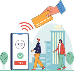 Digital payment and contactless transaction concept