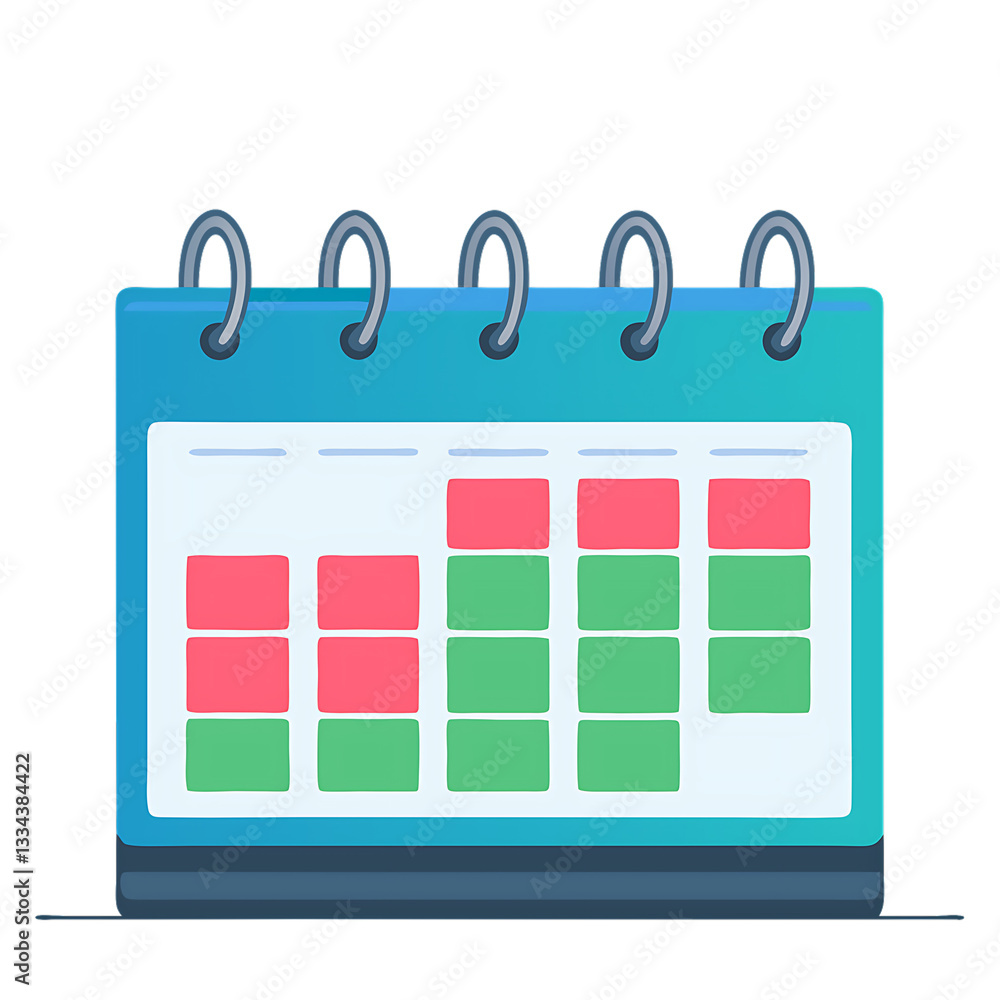 Poster a high-resolution 3d date icon featuring a stylish and clean design for modern applications